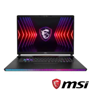 【MSI 微星】17吋i9 RTX4090 電競筆電(Raider GE78 HX/i9-14900HX/64G/2TB SSD/W11P/14VIG-696TW)