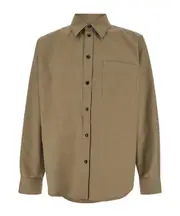 Bottega Veneta Light Tailored Shirt IT46 Sage/camel mixed color