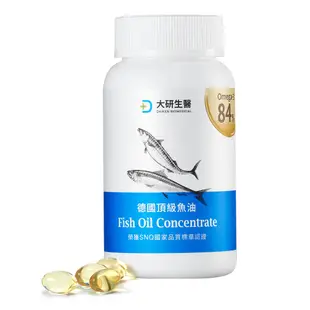 ❮大研生醫❯ omega-3 84%德國頂級魚油12盒