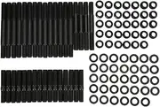 XTevu Cylinder Head Stud Kit, Head Bolt Kit Compatible with Chevy Small Block SBC 265 267 350 383 400, Engine Head Stud Replacement, SBC Engine Head Bolts