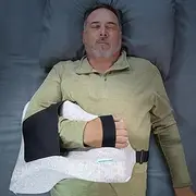 Shoulder Sleeper Pillow - Orthopedic Support for Post-Op Shoulder Surgery - Surgeon Recommended - Sleep Comfortably on Your Back & Side - Ideal for Recovery & Pain Management (Right, Large)