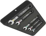 Wera 6003 5 Piece Imperial Joker Combination Ring Open End Spanner Set, 020240