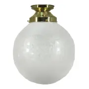 Sheffield Frost Etch 10&quot; Shade w 4 1/4&quot; Batten Fix Light