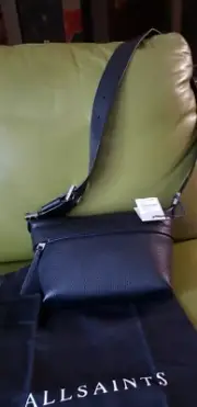 AllSaints Colette Crossbody Leather Bag.