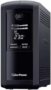 CyberPower Value Pro Tower Serial Port/USB/3 Outlet 1000 VA UPS for Home/Office