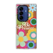 Galaxy Z Fold7 Clear Magnetic Case Be Present by Quotes by Christie