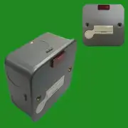 Metal Clad Fused Spur & Back Box, Earth Terminal 20mm Knock Outs Neon Indicator