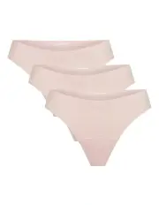 [Modibodi] Puma X Seamfree Active Period Thong Light-Moderate 3 Pack in Pale Pink