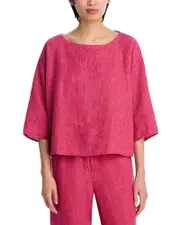 Eileen Fisher Linen Boat Neck Tunic