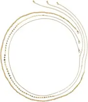 [JEWEDECO] 1 Set Sequin Chain Waist Chain Belly Waist Belt Sequin Waist Belts Beaded Waist Chain Women Belts Body Chains for Women Belts for Women Belt Bikini Body Chain Golden Alloy