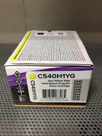 在飛比找Yahoo!奇摩拍賣優惠-(含稅價)Lexmark C540 黃色原廠碳粉匣 C540