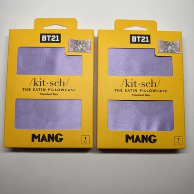Kitsch x BT21 Satin Pillowcase Standard Size Mang- Lot of 2
