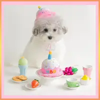 在飛比找蝦皮商城精選優惠-INS爆款韓國生日蛋糕帽子發聲外貿原單玩具 狗狗寵物發聲玩具