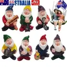 Gnome Fairy Resin Statues Miniature Garden Elf Sculpture Dwarf Figurine