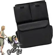 Stroller Bag Organizer | Carriage Cup Holder Organizer Caddy - Portable Stroller Hangable Bag, Stroller Bag Caddy for Pram, Carriage, Stroller