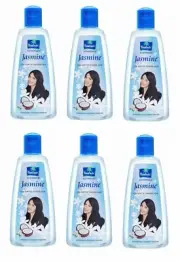 6 X 200ML (1.2 Litre) Jasmine Hair Oil PARACHUTE HERBAL SOFTER SHINY- NON STICKY