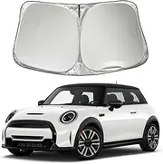 Car Windshield Sun Shade Sunshade Compatible with Mini Cooper Cooper S Hardtop 4 Door (Not for Countryman) 2025 2024 2023 2022 2021 2015-2020 Accessories, Car Front Window Sun Shield