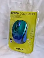 New Logitech Wireless Optical Scroll Wheel Ambidextrous Mouse M325s Blue Aurora