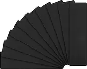 uxcell 10-Pack Anodized Aluminium Laser Engraved Mount Metal Plate 3x1x0.03 Inch with Self Adhesive Engraver Blank Anodized Aluminum Sheets for DIY Laser Printing/Home/Office[Black]