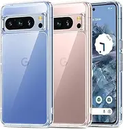 [MEZON] Ultra Slim Premium Crystal Clear Case for Google Pixel 8 Pro (6.7”) – TPU Gel Back Case, Shock Absorption, Wireless Charging Compatible (Pixel 8 Pro, Gel)