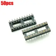 50Pcs Solder Type Dip Sip Round Gold Plated Machined 20Pin Socket Adaptor Ic lk