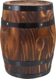 Wood Wine Barrel Whiskey Barrel Bucket Vintage Flower Planter Container Water Wi