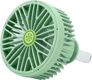 PMGMZPGPMA Car Fan USB Electric Car Auto Air Vent Clip Outlet Silent Fan Mini LED Light 7 Blade Air Cooler Adjustable 3-Speed With Light Car Fans & Kits(Green)