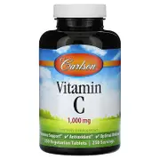 Carlson, Vitamin C, 1,000 mg, 250 Vegetarian Tablets