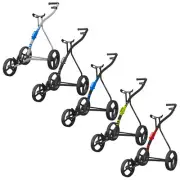 Wishbone One 3-Wheel Golf Trolley FREE GIFTS Lightweight Foldable Cart Frame