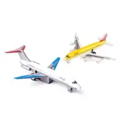 2 Pack Airplane Toys, Metal Plane Pull Back Airplane Toys for 3 4 5 6 Years
