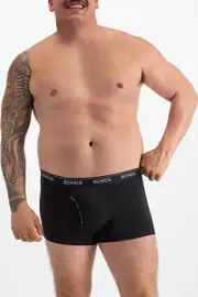 [Bonds] Bonds Men's Cotton Guyfront Trunk in Black Size: XL XL Black