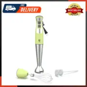 Immersion Hand Blender 3-In-1 8-Speed Stick Blender with Milk Frother Egg Whisk