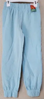365 Kids Garanimals Girls' Fleece Jogger Solid Light Blue Pants Size 7 BRAND NEW
