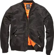 Vintage Industries Welder MA1 Jacket, black, Size 2XL for Men