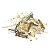 50Pcs Badge Pins, 40mm Safety Pins Bar Name Tag Pin Bulk, Colorful