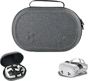 Portable Carrying Case for Meta Quest 3S/Quest 3/Vision Pro, Hard Travel Case Compatible with Original Head Strap, Controllers and Accessories, Hard Shell Bag for Effective Protection,