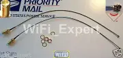 2 10" Mini PCI U.FL / IPX to RP-SMA Antenna WiFi Pigtail Cable