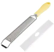 Lemon Zesters Tool - Stainless Steel Vegetable Grater | Flat Metal Long Handle Lemon Zesters | Handheld Cheese Grater with Protective Cover for Cheese, Lemon, Garlic, Nutmeg