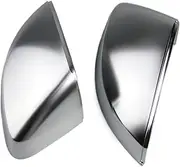 for A-UDI A3 S3 RS3 2014 2015 2016 2017 2018 Car Styling 1 Pair of Matte Chrome Rearview Mirror Shell Cover Protection Cap Auto Accessories
