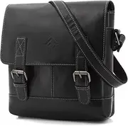 [JOREY] Compact and Practical Men's Shoulder Bag Made of High-Quality Leather, Shoulder Bag with Adjustable Strap for Business, Work and Travel