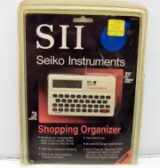 NEW SII Seiko Instruments DF-3000 Electronic Shopping Organizer W/ Storage Case