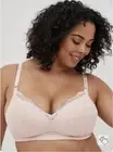 Torrid Lotus Pink Lace Rose Back Smoothing Wirefree Bra 44 DDD NWT
