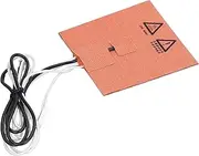 Silicone Heating Pad Compatible for Voron 0, 0.1 DC24V 60W 3D Printer, Silicone and Fiber 3D Printer Heater Built in NTC 100K Thermistor, 3.9 X 3.9in 3D Printer Heated Bed