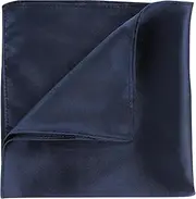 [WLLHYF] Silk Pocket Squares for Men Handkerchiefs Solid Color 13.7x 13.7 Inch Soft Prefolded Pocket Square White Handkerchiefs