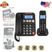 Amplified Corded/Cordless Senior Phone with 30dB Audio Boost and Visual Ringer