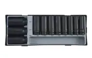 Force T4119 11pc 1/2" Dr. 85mmL Deep Impact Socket 12-32mm Set