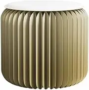 Creative Environmentally Friendly Gradient Color Accordion Paper Stool, Porch Shoe Stool, Makeup Stool, Load-Bearing 200KG,F,30CM