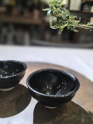 日本手作油滴天目釉茶碗 油滴天目盞  主人杯 茶器茶具 茶道