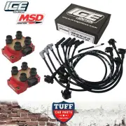 AU Ford Falcon 5l 302 V8 9mm ICE Ignition Leads & MSD 8241 Performance Coil Pack (for: Ford)