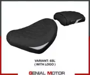 Seat saddle cover Nagy Silver SL + logo T.I. for Honda CMX 1100 Rebel 2022>2023